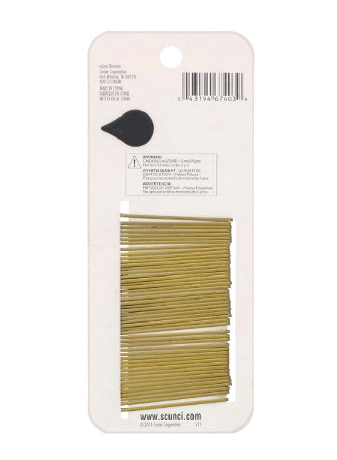 Scunci 48-Piece No Slip Grip All Day Hold Bobby Pin Set Black/Beige - Image 2