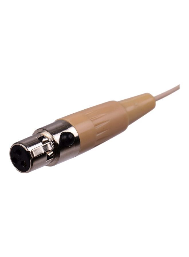 Mini XLR Plug Mic For AKG Wireless System Transmitter D8141-3 Beige