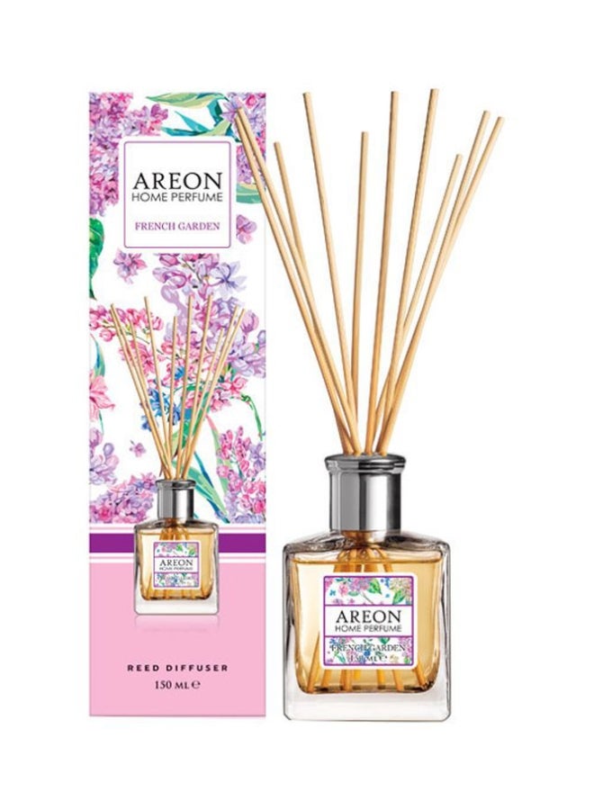 Reed Diffuser With Incense Sticks French Garden Purple 150ml 