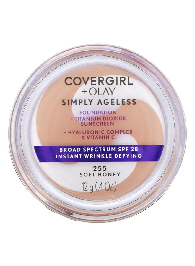 CoverGirl Olay Simply Ageless Foundation Cream 255 Soft Honey/White - Image 2