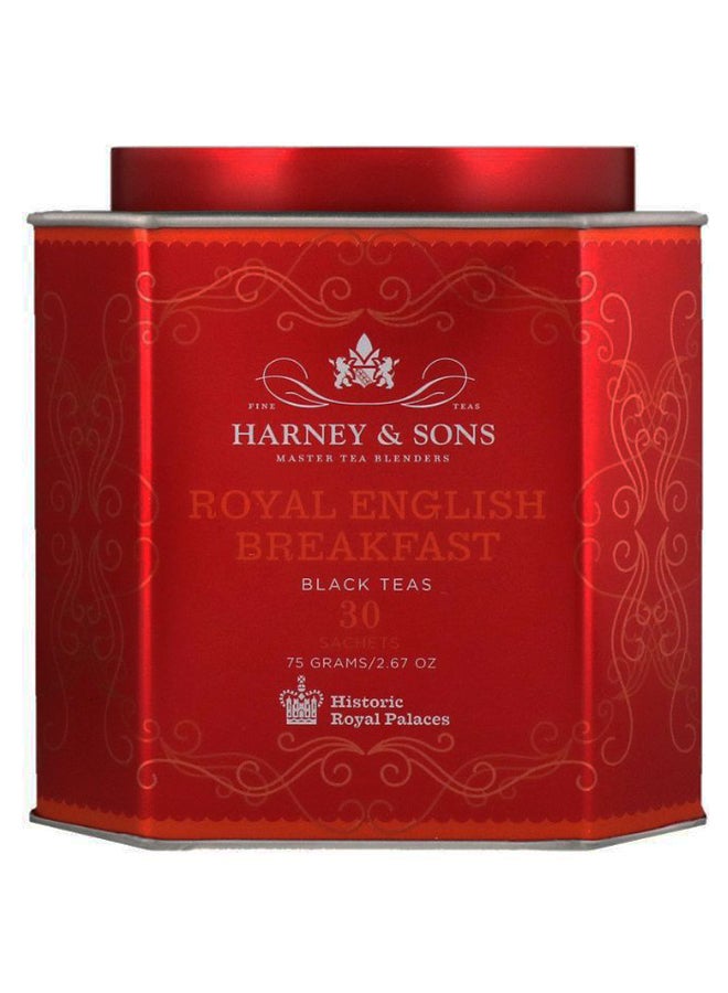 Royal English Breakfast Black Tea 30 Sachets 75grams - v1588683766/N37798752A_1