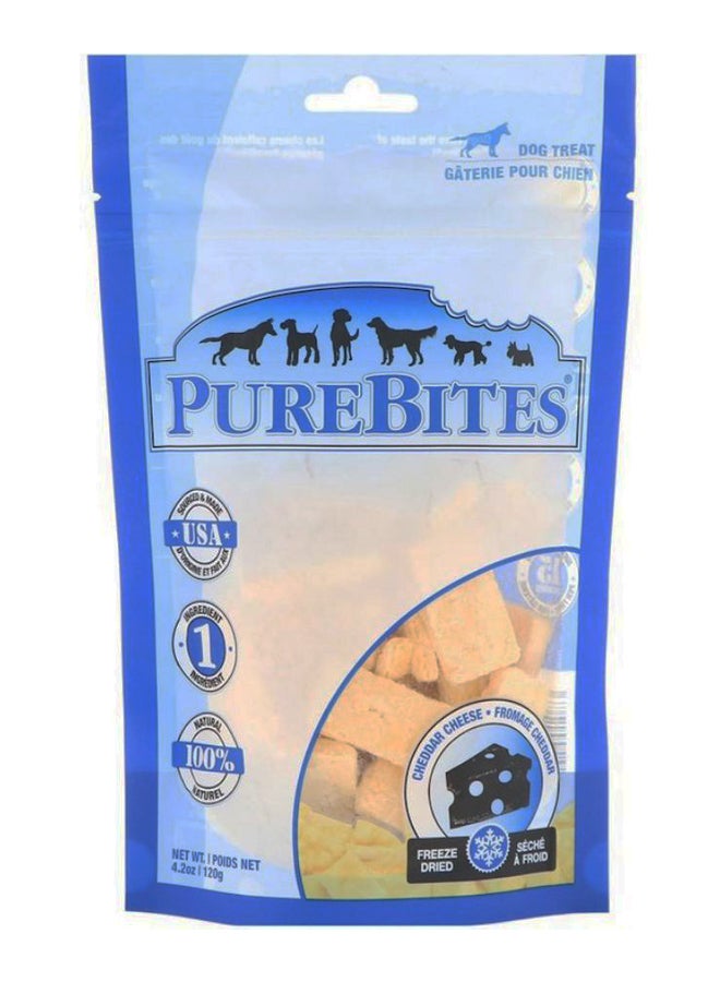 PUREBITES Freeze Dried Cheddar Cheese Treat 120grams - Image 1