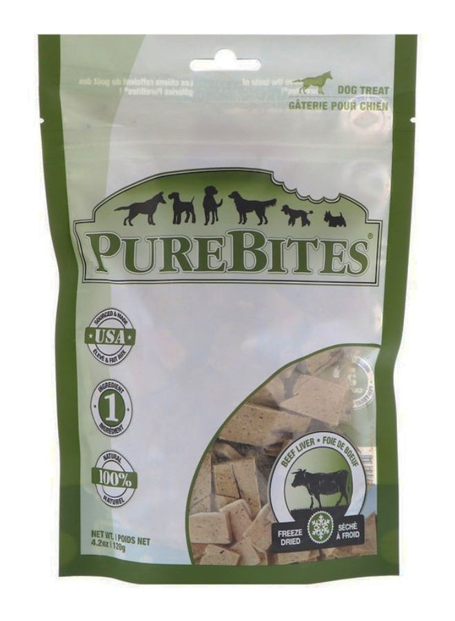 PUREBITES Freeze Dried Beef Liver Treat 120grams - Image 1