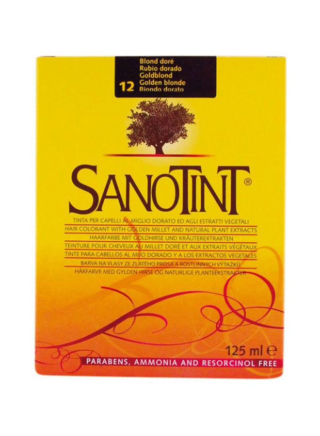 Sanotint Natural Hair Colour 12 Golden Blonde 125ml 