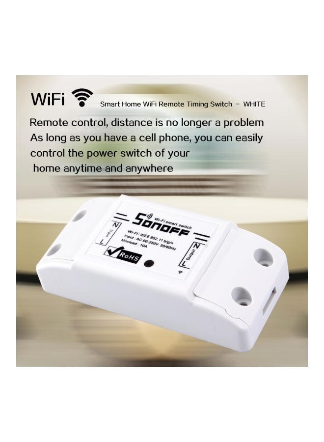 2-Piece Basic R2 Wi-Fi Smart Switch Set White 10x5x5cm