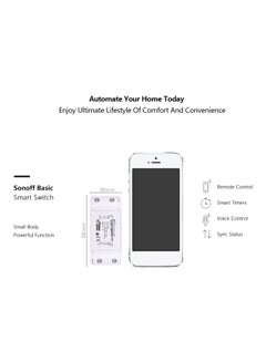 WiFi Smart Switch With Remote Controller White 8.8x3.8x2.3cm - v1588685453/N37533137A_5