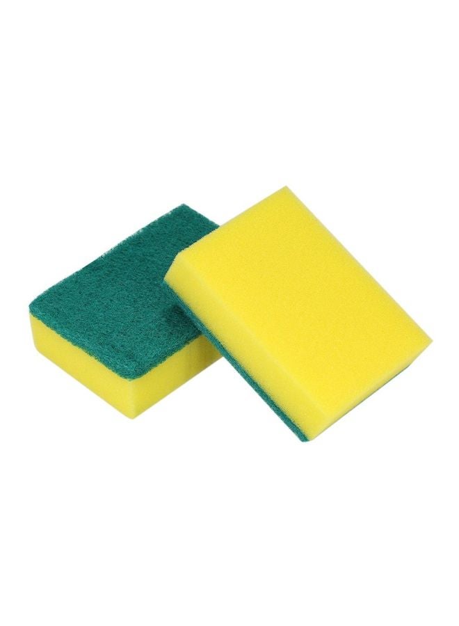 Pack Of 20 Multi-Purpose Double-Faced Sponge Yellow/Green 31cm - Image 3