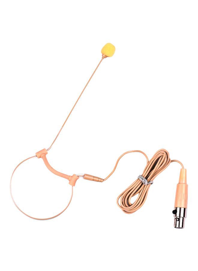Single Ear-Hook Condenser Microphone Beige - Image 1