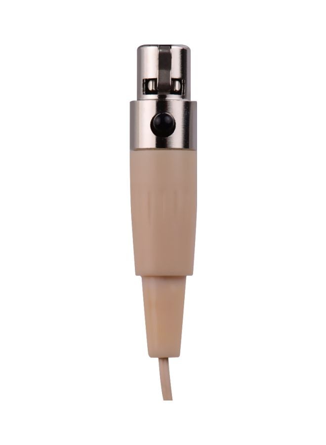 Single Ear-Hook Condenser Microphone Beige - Image 2