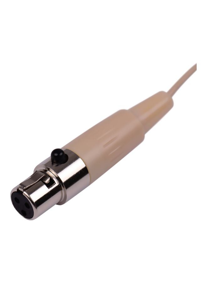 Single Ear-Hook Condenser Microphone Beige - Image 3