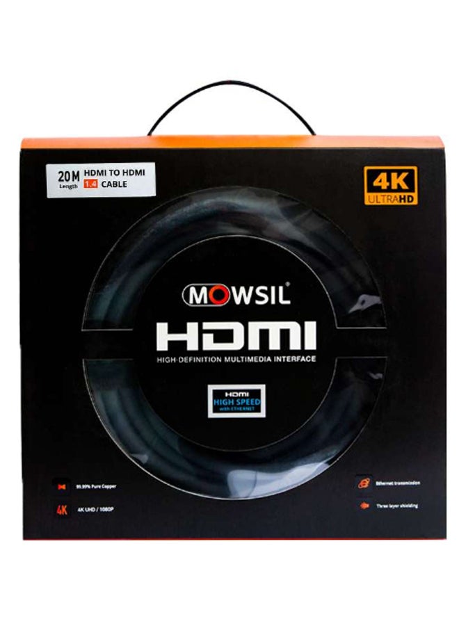MOWSIL 4K HDMI Cable Black - Image 1