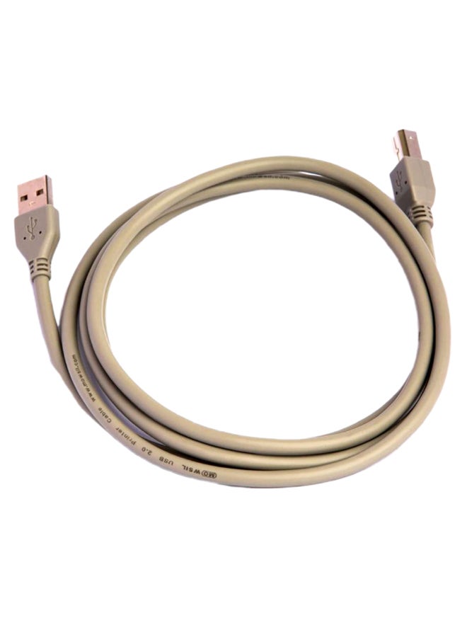 MOWSIL USB 2.0 Printer Cable Grey - Image 1