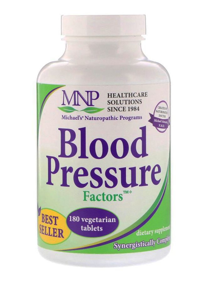 Michael's Naturopathic Blood Pressure Factors - 180 Vegetarian Tablets