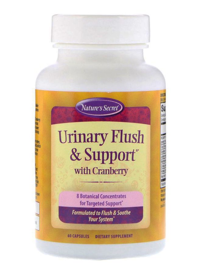Nature's Secret Urinary Flush And Support With Cranberry - 60 Capsules 