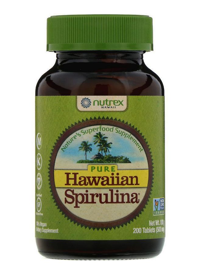 Nutrex Hawaii Pure Hawaiian Spirulina - 200 Tablets