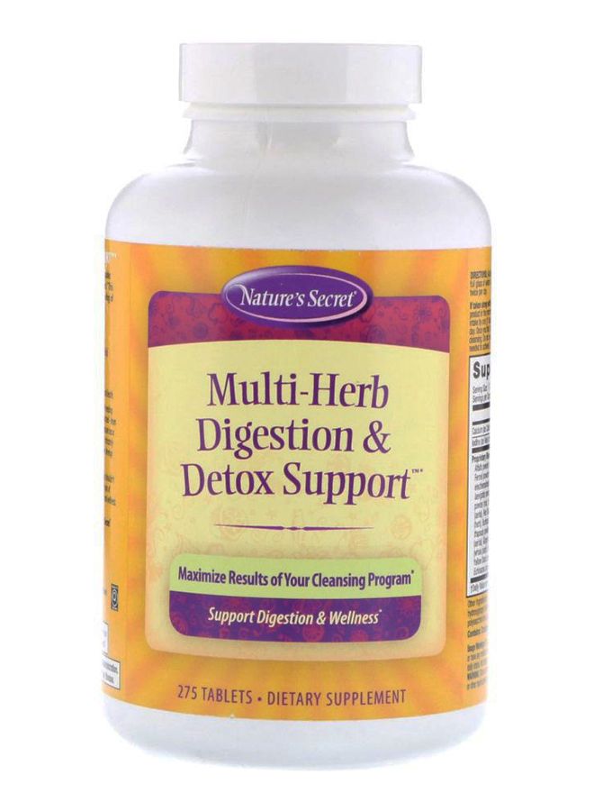 Nature's Secret Multi-Herb Digestion And Detox Support - 275 Tablets 