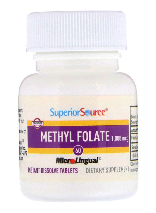 Superior Source Methyl Folate - 60 Micro Lingual Instant Dissolve Tablets 