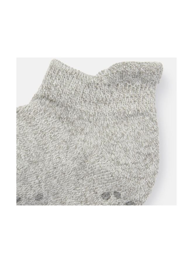 MUJI Stretchable Sneaker Socks Silver Grey  - Image 2