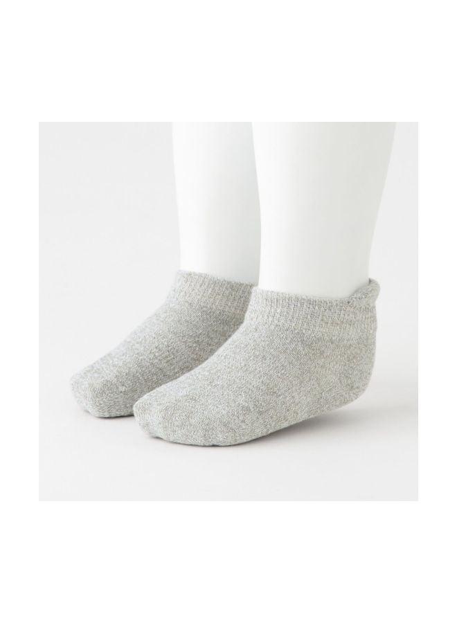 MUJI Stretchable Sneaker Socks Silver Grey  - Image 5