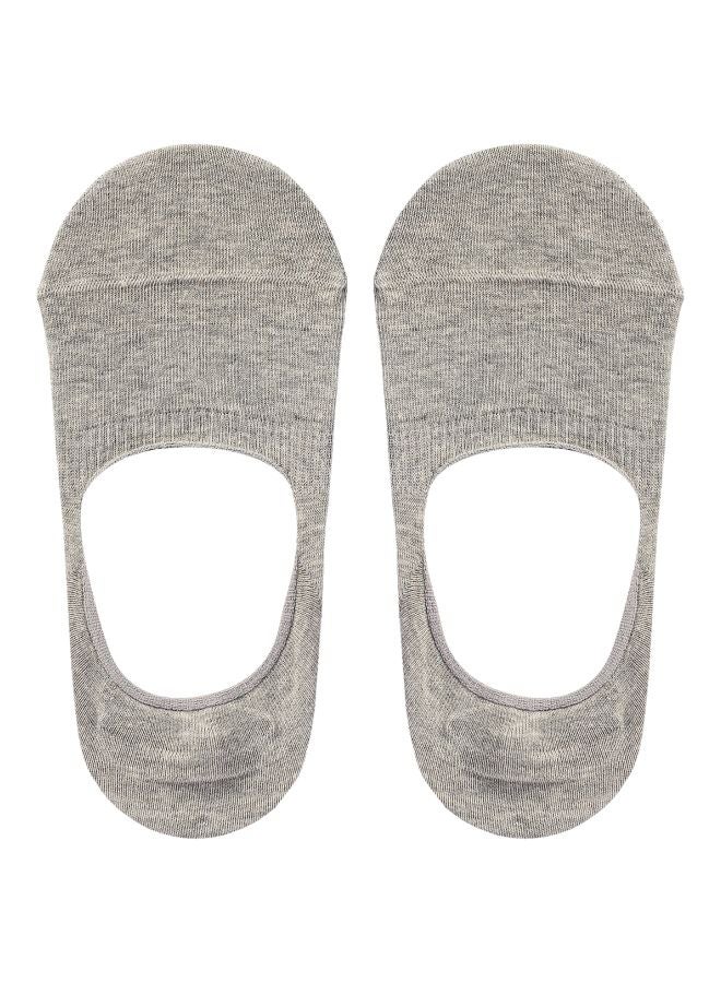 MUJI Non-Slip Foot Cover Socks Grey  - Image 1