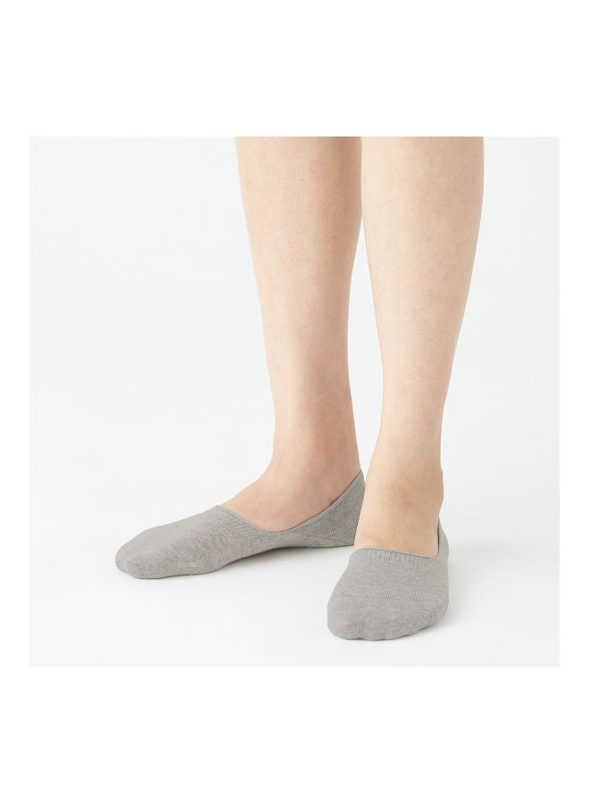 MUJI Non-Slip Foot Cover Socks Grey  - Image 2