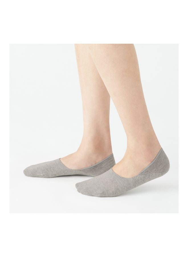 MUJI Non-Slip Foot Cover Socks Grey  - Image 3