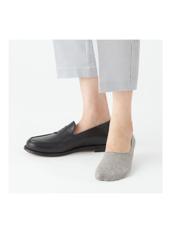 MUJI Non-Slip Foot Cover Socks Grey  - Image 4