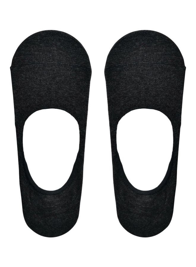 MUJI Non-Slip Foot Cover Socks Charcoal Grey  - Image 1