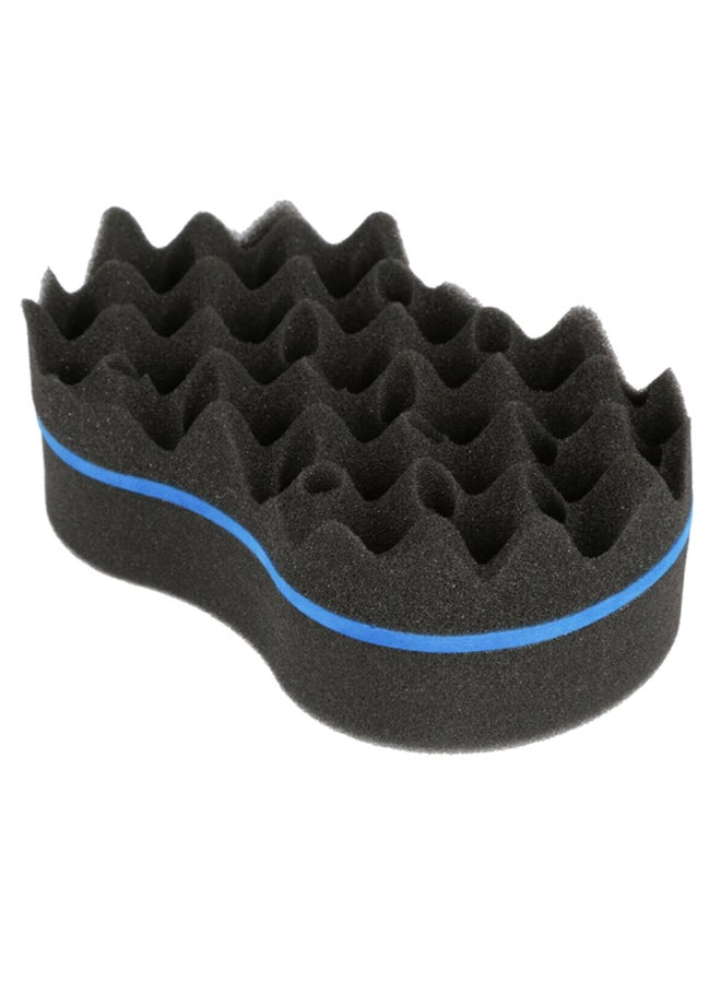 Generic Barber Hair Brush Twist Sponge Black/Blue 