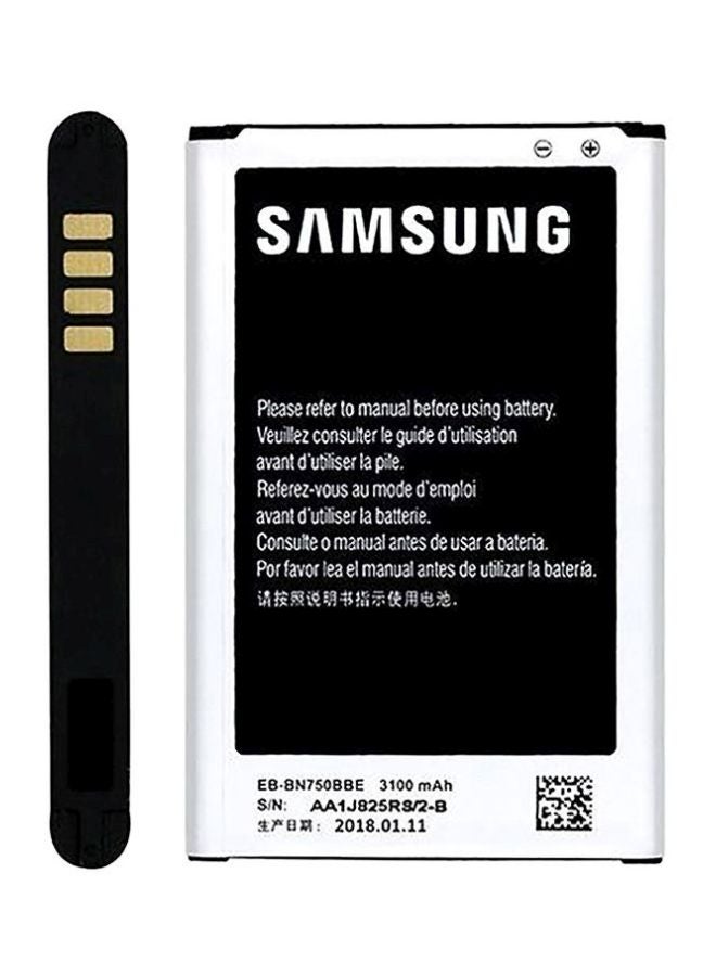 سامسونج - بطارية بديلة لهاتف سامسونج جالاكسي نوت 3 نيو N750/N7505/N7502 3100.0 mAh متعدد الألوان - Image 1