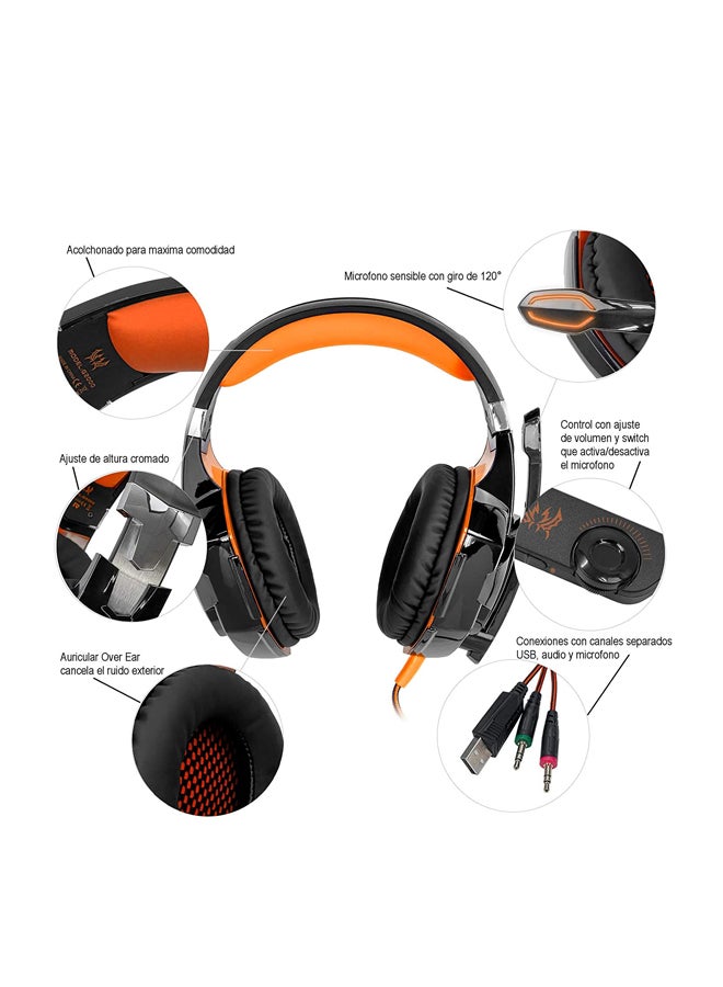 KOTION EACH Over-Ear Gaming Headphones With Mic For PlayStation 4 Pro -wired - Image 5