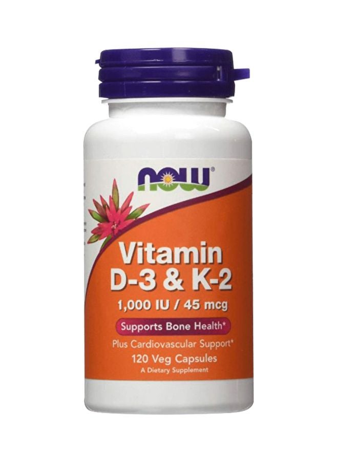 Vitamin D-3 And K-2 - 120 Veg Capsules - v1588700876/N32132042A_1