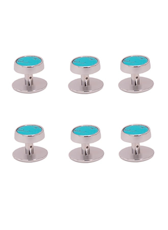 Generic - 6-Piece Button Retro Cufflinks - Image 1