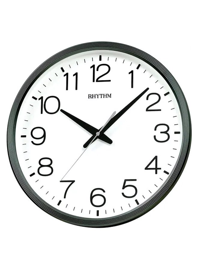 Round Shape Analog Wall Clock Black/White 36 x 4.4cm