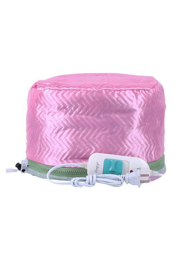 Generic Electric Hair Steamer Spa Cap Pink/White 