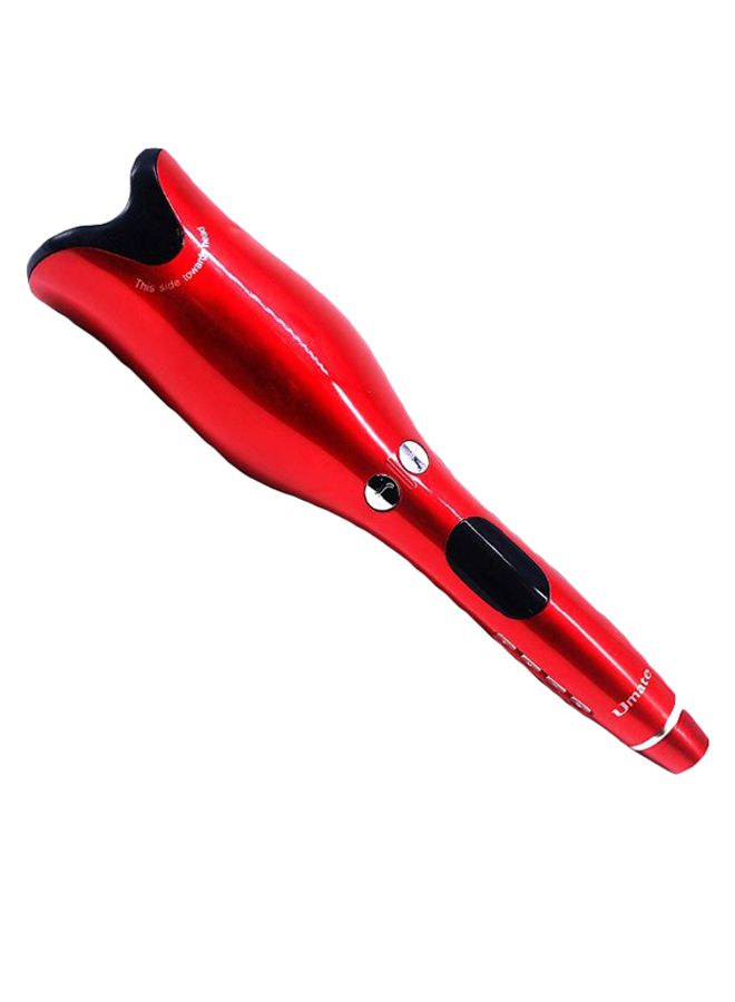 Rose Shape Multi-Function LCD Curling Iron Red - Image 1