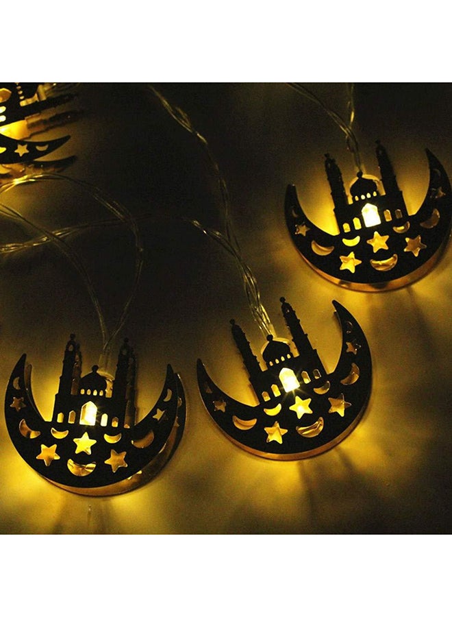 Ramadan String Lights Shape Of Moon And Masjid Gold 200centigram