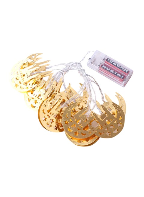 Ramadan String Lights Shape Of Moon And Masjid Gold 200centigram