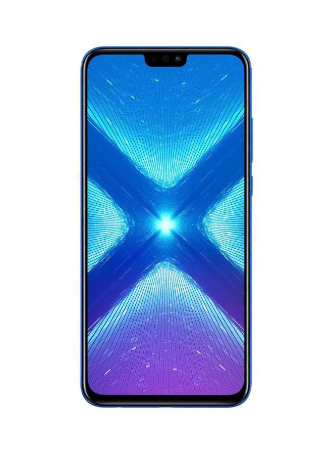 هونور هاتف 8X ثنائي الشريحة لون أزرق بذاكرة داخلية سعة 128 جيجابايت وذاكرة رام سعة 4 جيجابايت ويدعم تقنية 4G LTE - Image 1