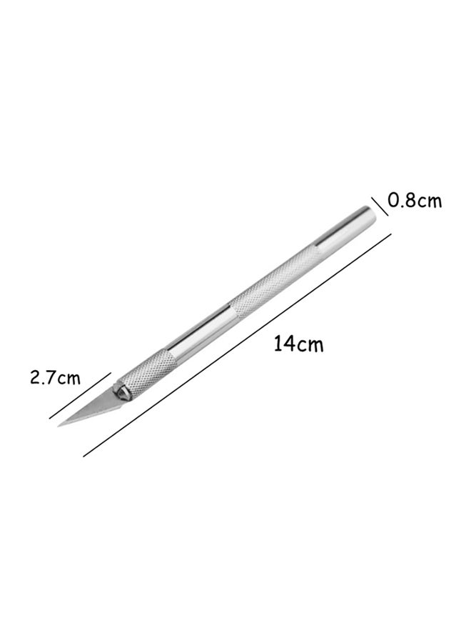 بيوينتي طقم أدوات سكاكين نحت مكون من 6 قطع فضي One Size - Image 4