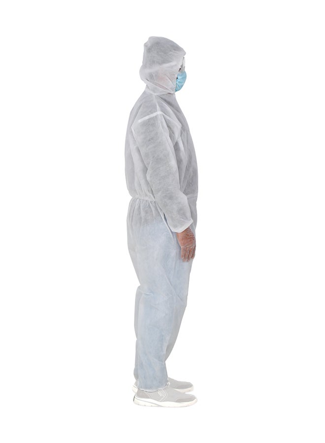 Disposable Coverall Protective Suit White Free Size - Image 3