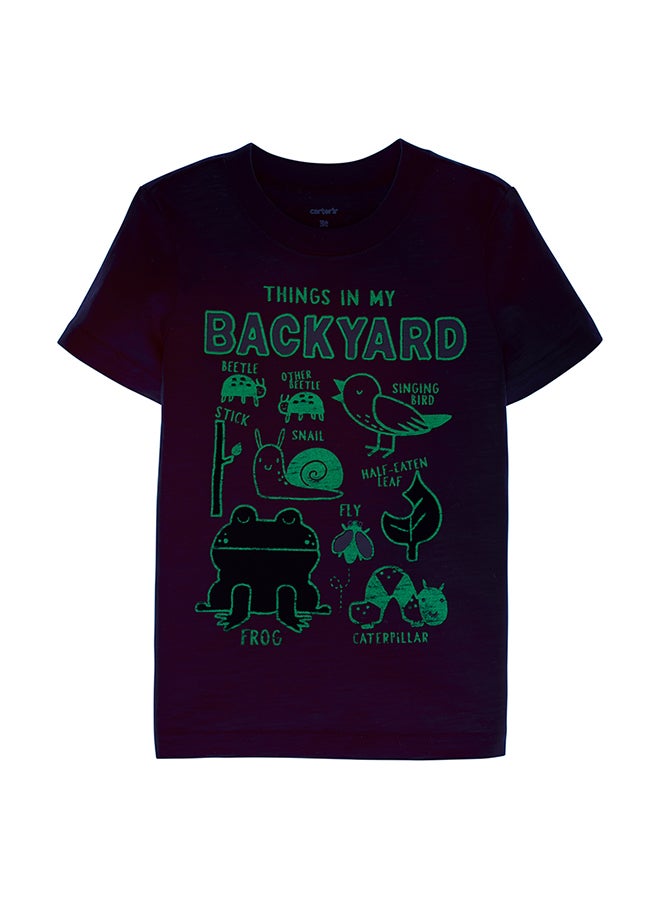 carter's Glow-In-The-Dark Printed T-Shirt Coral  - Image 2
