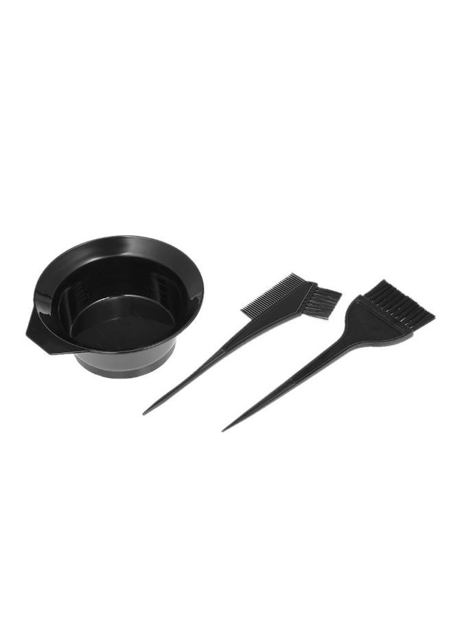 3-Pieces Hair Dye Tool Set Black