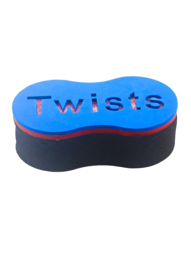 Single Side Wave-Shaped Twist Hair Sponge Black/Blue/Red - Image 1
