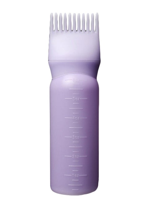 Portable Hair Dye Bottle With Applicator Brush Purple