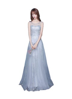 Sequin Queen Evening Dress Grey