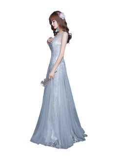UTEX Sequin Queen Evening Dress Grey  - Image 3