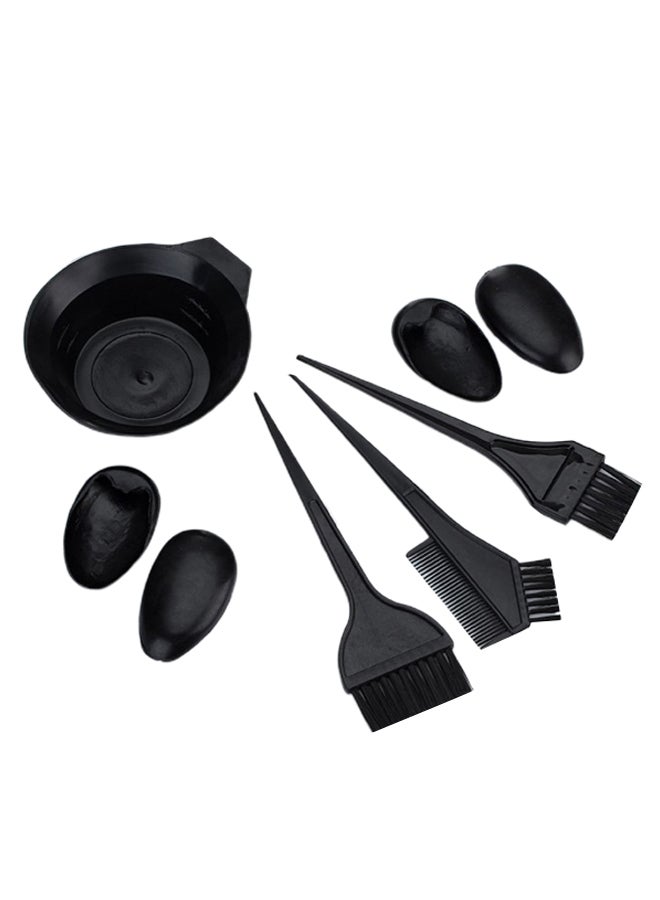 5-Piece Professional Salon Hair Dye Tool Kit Black - Image 2