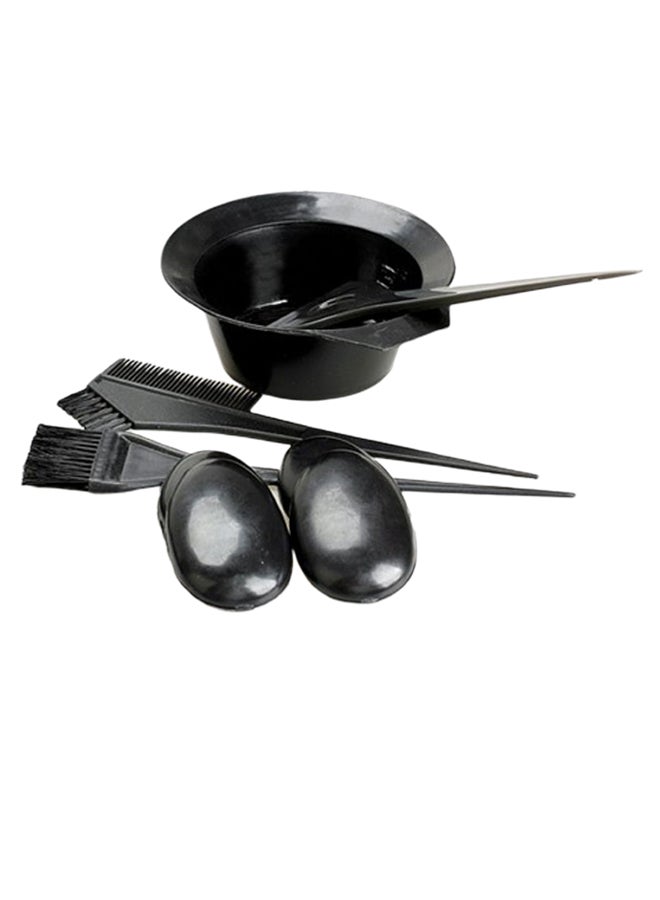 5-Piece Professional Salon Hair Dye Tool Kit Black - Image 3