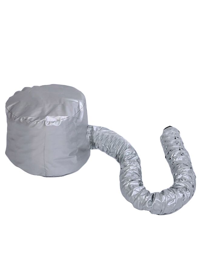 Generic Portable Soft Hair Drying Bonnet Cap Silver 